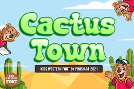 Beispiel einer Cactus Town-Schriftart